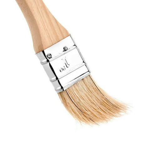 

Wooden Pastry Basting Brush Natural Bristle Heat Resistant Grill Barbecue Baking