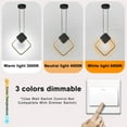 thumbnail image 6 of Gostoto Color Dimming Modern LED Ring Dining Room Pendant Light, 6 of 7