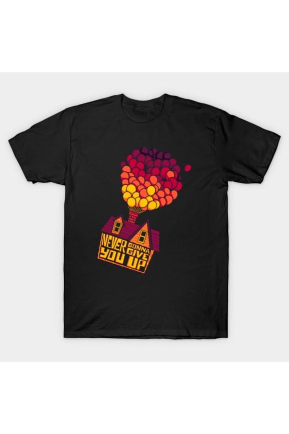 Never Gonna Give You Up Funny Rick Roll Retro 80s Music Video Meme Astley - Everyday Gift G5905 T-Shirt, for men and women, Up to Size 5XL