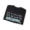 thumbnail image 3 of Funny Saying Lawyer Learning School Sarcastic Pun G Gildan 18000 Sweatshirt, 3 of 4