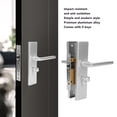 thumbnail image 3 of Door Handle, Sturdy Interior Door Handle Impact  Simple Modern Easy To Install With 3 Keys For Replacement, 3 of 8