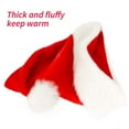 thumbnail image 4 of Taykoo 6pcs Santa Claus Hat for Adult Kids - Red Plush Velvet Thicken Party New Year's Eve Holiday Supplies, 4 of 8