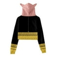 thumbnail image 3 of Cartoon Cat Ears Hoodie SPY×FAMILY Cosplay Costume Hoodies Sweatshirts 3D Anime Hooded Women Girls Streetwear, 3 of 4