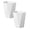 White*2, variant on Plastic Trash Can - Waste basketbin for Office,Home,Bathroom,Kitchen - 11.6Inches - White