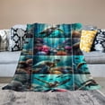 thumbnail image 2 of COMIO Sea Turtle Gifts for Women Men, Sea Turtle Blanket, Sea Turtle Decor Throw Blanket, Best Gifts for Turtle Lovers, Super Soft Warm Cozy Fuzzy Blanket for Home Couch Sofa Bed, 2 of 6