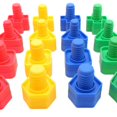 thumbnail image 4 of Screw Building Blocks Insert Blocks Nut Shape Toys for Toddlers Boys Girls, 4 of 7
