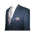 thumbnail image 2 of Men's Summer Linen Suit Apollo King Half Lined 2 Button European LN2 Navy Blue, 2 of 12