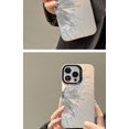 thumbnail image 6 of Silver foil Plating Butterfly Hard Phone case, Frosted Texture, Anti-Drop, Fashionable Design for iPhone 15 14 13 12 11 Pro Max Plus XS XR X 7 8 Phone Case (P2,iPhone 12), 6 of 8