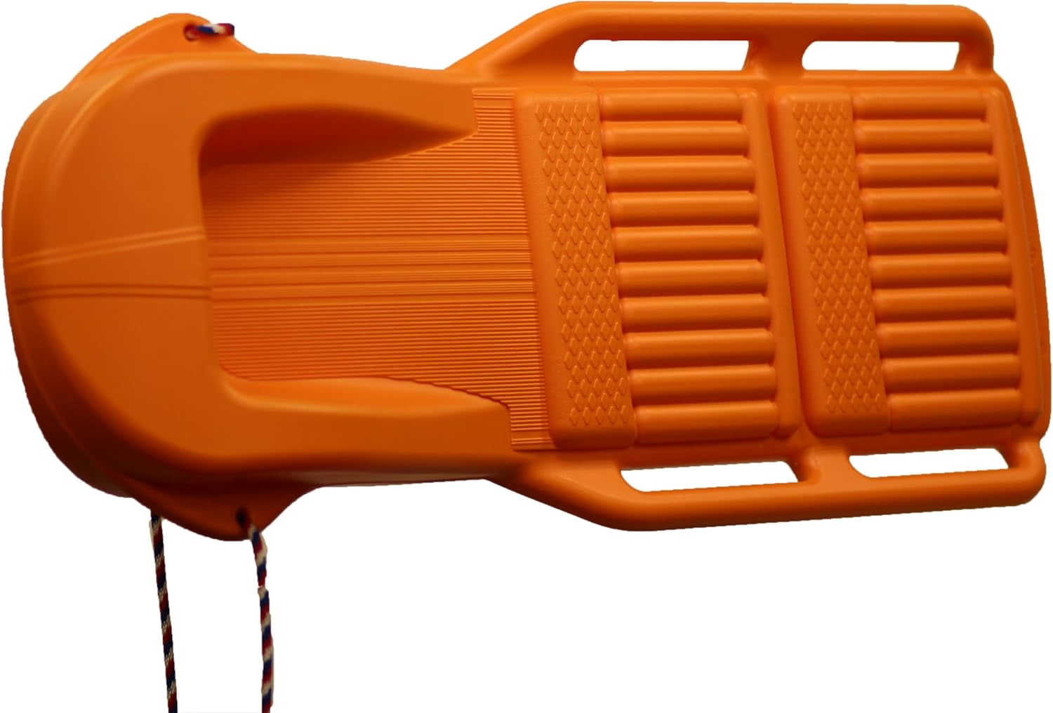 The Original Retro Racer Snow Sled by Confer Plastics, Durable Design for All Ages, Made in USA. - Atomic Orange