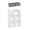 White/Gray Bins, variant on RiverRidge Arched 23in 4-Cubby Entryway Bookshelf and Storage Organizer with 2 Taupe Bins