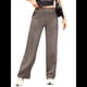 thumbnail image 3 of Pantalones de Yoga para Mujer, de Pierna , con Bolsillos, Cintura Alta, Elásticos, Informales, Deportivos. Color Café XL, 3 of 6