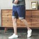 thumbnail image 4 of Pantalones cortos cargo para hombre, informales, pesados, cómodos, para correr, bermudas para hombre, con bolsillo frontal, cintura elástica, pantalones cortos de algodón Y2k, 4 of 5