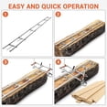 thumbnail image 5 of 9 FT/12 FT/15 FT Rail Mill Guide System Work with Chainsaw Mill, Aluminum Adjustable Saw Milling Rails System, 5 of 8