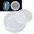 thumbnail image 4 of 1 Set Ashtray Mold DIY Crystal Epoxy Mould Mirror Surface Silicone Storage Box Round Base L, 4 of 5