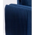 thumbnail image 2 of Modern Velvet Sofa with Unique 3D Armrests - 220cm Blue for Living Room, 2 of 10