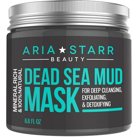 Aria Starr Mer Morte Masque de boue pour le visage l'acné peau grasse et comédons - Le meilleur visage Pore Minimizer Réducte