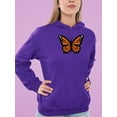 thumbnail image 2 of Monarch Butterfly Art Hoodie Women - Women Hoodie, 3XL, 2 of 4