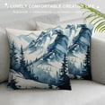 thumbnail image 3 of Throw Pillow Covers Towering Overlapping Square Pillowcases for Home Decor Sofa Car Bedroom Trees Landscape Watercolor Painting Pillow Cases, 3 of 5