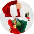 thumbnail image 4 of Doll Santa Claus Instrument Playing Shaking Head Singing Battery Operated Ornament, 4 of 10