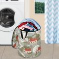 thumbnail image 5 of 50L Extra Large Popup Hamper Collapsible Laundry Basket With Zippered Lid 15.7x18.5in Winding Roads Trees, 5 of 7
