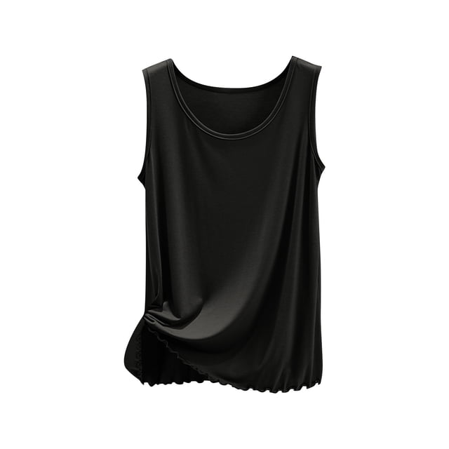 Hauts Grande Taille pour Femmes en Solde, Blouse à Manches Courtes d'Été pour Femmes, Nouveau Style pour Femmes, Couture Unie, Plissé Pincé, Décontracté, Sans Manches, Col Rond