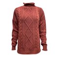 thumbnail image 4 of Chandail à Col Roulé Épais pour Femmes, Décontracté, Confortable, Couleur Unie, Mode Hiver Chaud, 4 of 4