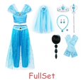 thumbnail image 1 of Disfraz De Jazmín Para Niñas , Ropa De Princesa Árabe Para Niños , Lámpara Aladdin , Vestido De Navidad Noche De Halloween , 3-10T, 1 of 4