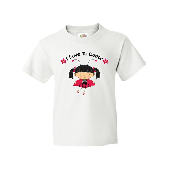 Inktastic I Love to Dance Ladybug Youth T-Shirt