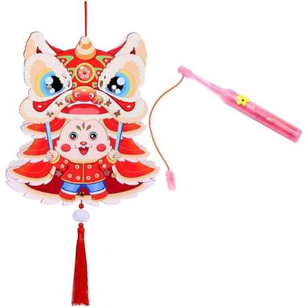 

NUOLUX 1 Set of Adorable DIY Paper Lantern Kids Handcrafted Lantern Toy Children Lantern Toy