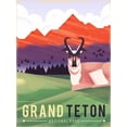 thumbnail image 2 of Wickstrom, Martin 19x24 White Modern Wood Framed Museum Art Print Titled - Grand Teton National Park, 2 of 4