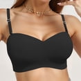 thumbnail image 5 of Levmjia Women's Strapless Wireless Bra Seamless Invisible Bandeau Bra with Adjustable Straps Convertible Push Up Comfort Support for Daily Wear, 5 of 6