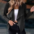 thumbnail image 5 of IMENGL Veste Zippée Décontractée en Suède à Manches Longues, Noir TG, Taille M-TG, 5 of 5