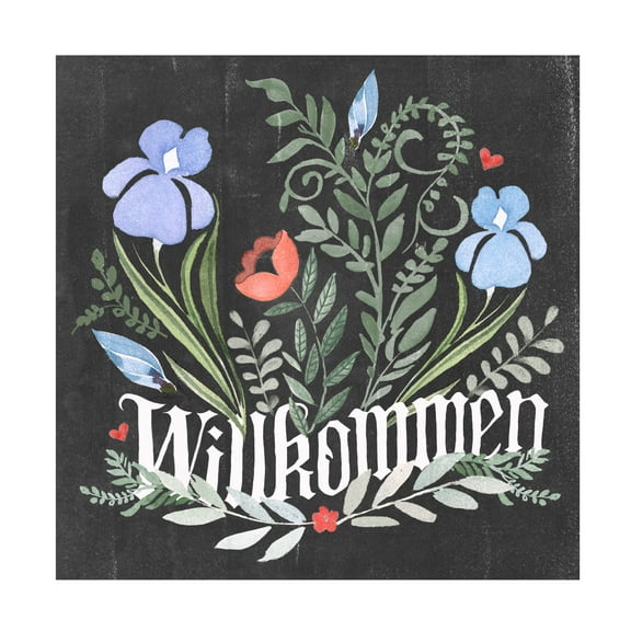 Jennifer Paxton Parker 'Welcome Folk Garden II' Canvas Art