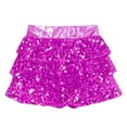 thumbnail image 6 of LiiYii Girls Sequins Dance Outfit Set 2 Piece Sparkly Crop Top with Skirt Jazz Latin Ballroom Dancewear Hot Pink 10, 6 of 7