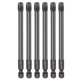 thumbnail image 1 of Uxcell 6pcs Punta de destornillador Torx T40 1/4" Hex Shank 100mm/4" Longitud Acero S3 Magnético a Prueba de Manipulación Cabeza Estrella de 6 Puntos Punta de Destornillador Hex, Negro, 1 of 7