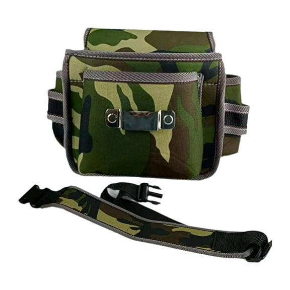 Vsenkes Hardware Tool Storage Belt Storage Pouch Wear Resistant,Oxford Cloth,Toolkit,Electrician Tool Bag for Construction Technician