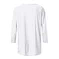 thumbnail image 5 of Womens 3/4 Sleeve Tees V-Neck Fashion Casual Tops 2026 Dragonfly Print Basic Spring Summer T Shirts, 5 of 5