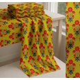 thumbnail image 6 of Soimoi Yellow Cotton Poplin Fabric Leaves & Poppy Floral Print Fabric by the Yard 56 Inch Wide, 6 of 7