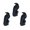 D, variant on D Tabletop Mini Halloween Crow Figurines Decor 3Pcs Resin Statues Skeleton Bird Skull Ornaments Gothic Crow