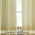 thumbnail image 4 of Uptown Home Ombre Yellow Window Curtain Panel for Living Room Semi Sheer Texture Grommet Window Treatments for Bedroom, Cream White to Yellow, 40"x84"x2, 4 of 6