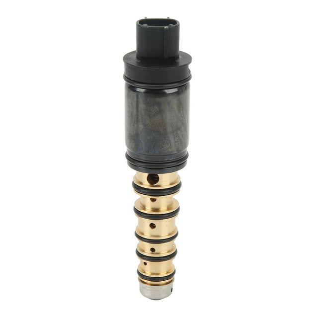 AC Compressor Electronic Control Valve, Compact Structure Perfect Fit High Hardness Sturdy Metal AC Compressor Control Valve Replacement For Vehicle ANGGREK No