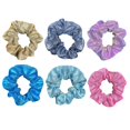thumbnail image 1 of 6PCS Women Glitter Hair Scrunchie Decorative Bling Scrunchie Ponytail Holder, 1 of 10