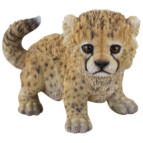 Hi Line 7 in Baby Cheetah Garden Statue, Durable Polyresin, Incredibly Realistic