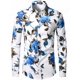 thumbnail image 1 of Camisas hawaianas con flores camisas casuales de manga larga camisas de moda para hombres blusas de playa cubanas ropa para hombres camisas con flores vuelta, 1 of 6