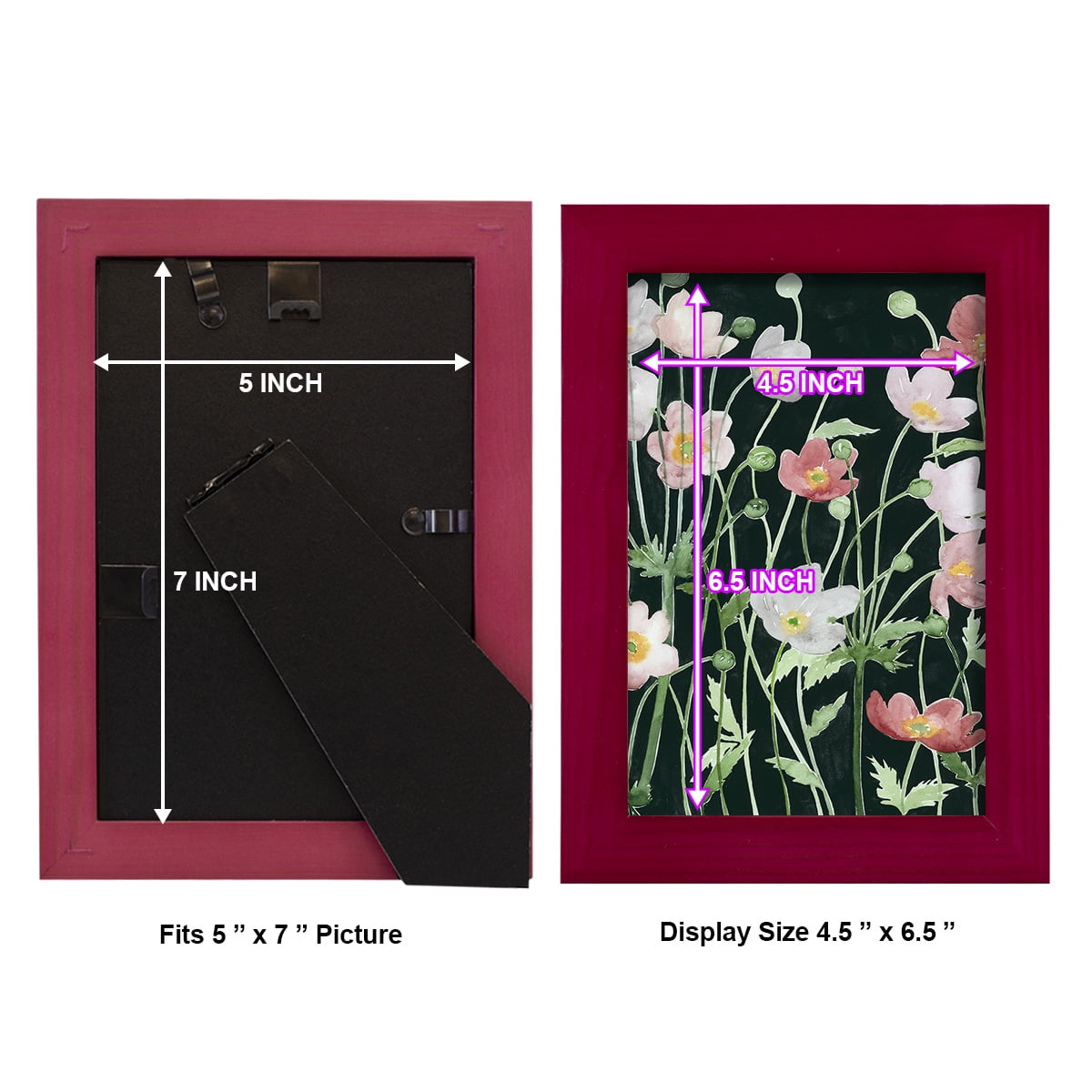 Anemone Dance I -Framed Print w/glass-Cherry Red