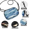 thumbnail image 3 of FORMRS Mini Crossbody Bag for Women Adjustable Shoulder Rope Travel Casual Phone Purse, Blue Watercolor Ocean Waves, 3 of 7