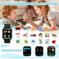 thumbnail image 3 of Eurhowing 1.83" Smart Watch for Kids 3-12, 30 Games, Habit Tracking, Music Player, Video, Alarm Clock, HD Touchscreen, Educational Toys Birthday Christmas Gifts for Boys Girls, Black, 3 of 8