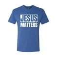 thumbnail image 2 of Jesus Matters Christian Love God Church | Mens Inspirational/Christian Premium Tri Blend T-Shirt, Vintage Royal, Large, 2 of 3