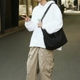 thumbnail image 4 of Trendy Unisex Canvas Messenger Bag with Adjustable Strap for Travel and School, 4 of 21