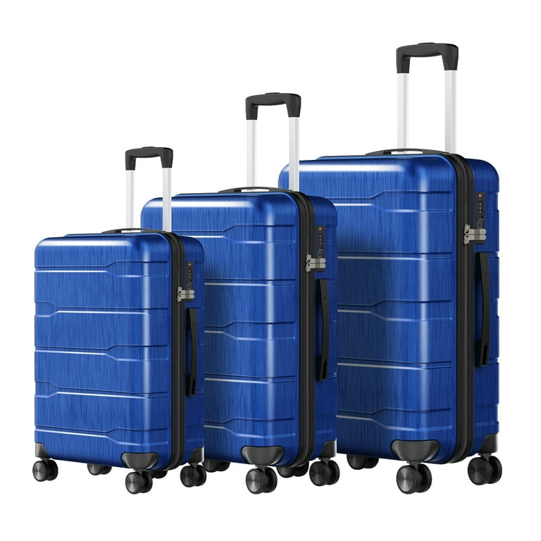 SUGIFT Hardside Luggage Set 3 Piece Lightweight Suitcase with TSA